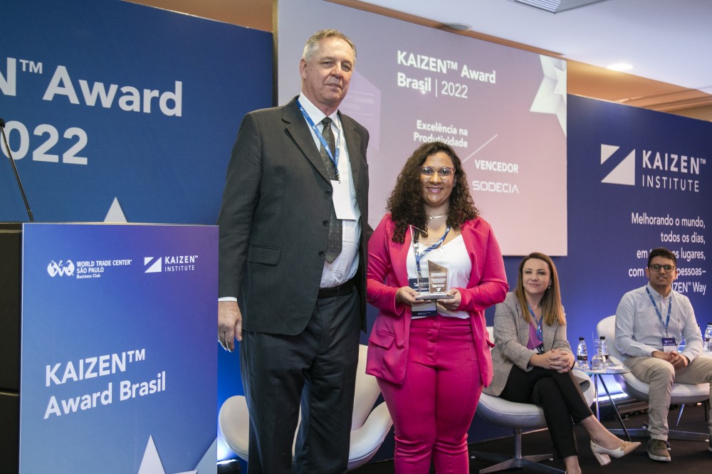 Sodecia premiada no KAIZEN™ Award Brasil 2022 na Categoria Excelência na Produtividade